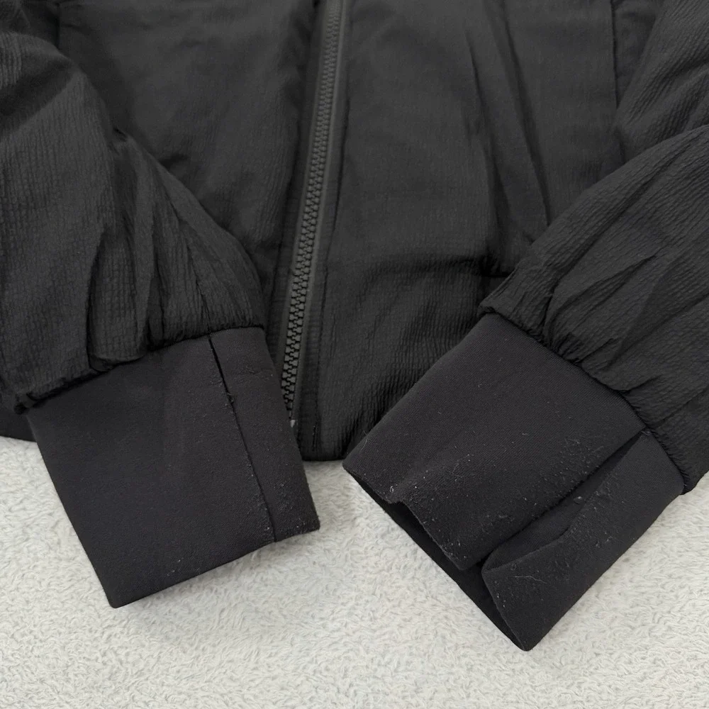 Lululemon Non Stop Bomber Reversible Jacket Womens 2 Black Lightweight LW4AEVS